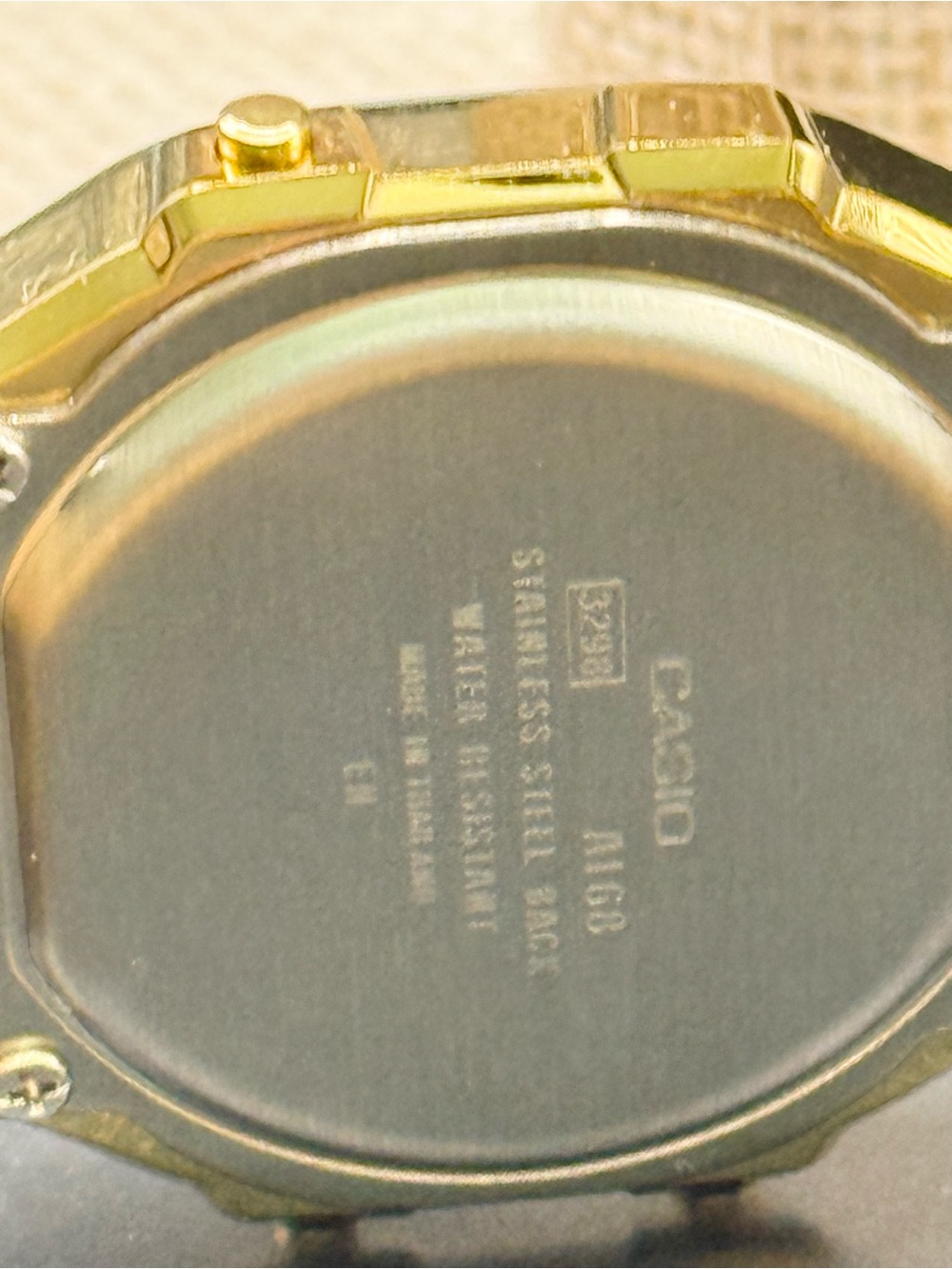Casio Men's Digital Vintage Gold-Tone Stainless Steel Bracelet Watch 39x39mm A16 - Picture 5 of 7
